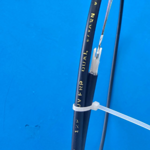 Optical Fiber Cable 12F/2FRP, 2400 Tex Yarn, OD 6.2mm